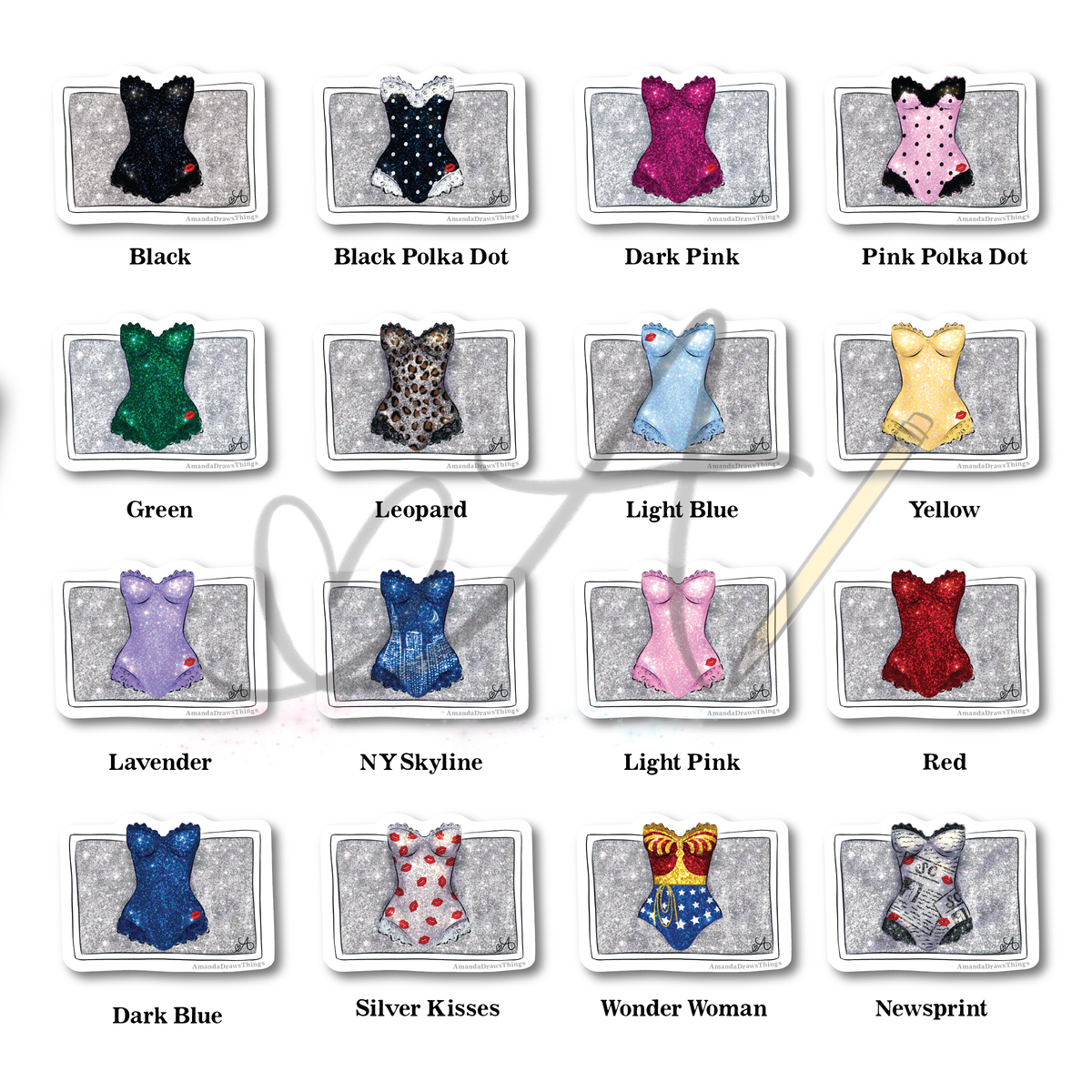 Bodysuit & Towel Sticker