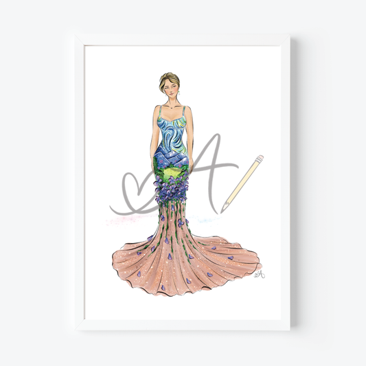 The Arena Gown Art Print