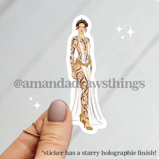 Under Mountain Dress Sticker