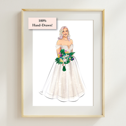 Bridal Illustration Portrait