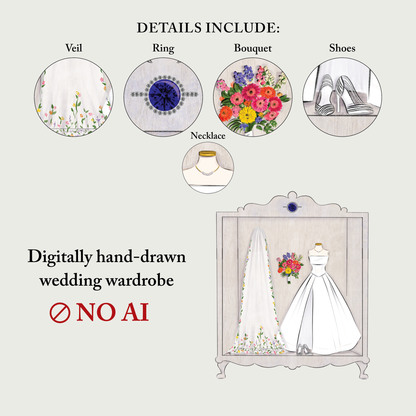 Wedding Wardrobe Illustration
