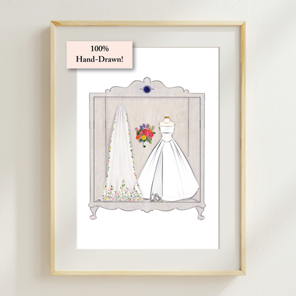 Wedding Wardrobe Illustration